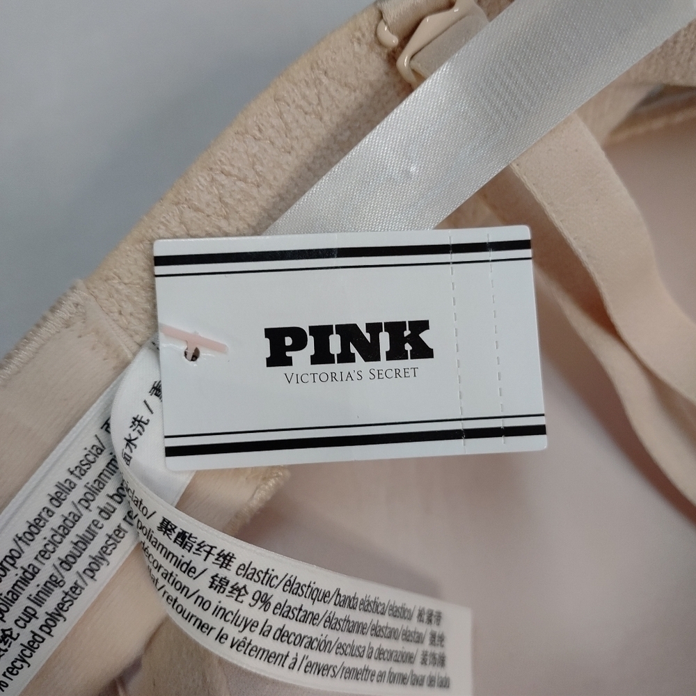 PINK Victoria's Secret Women's Cream Soft Bra Size 36B NWT - Picture 8 of 11